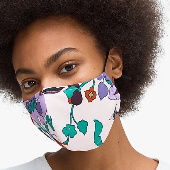 NWT Kate Spade Floral Face Mask - Picture 3 of 3